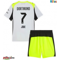 Camiseta Borussia Dortmund Jobe Bellingham #7 Visitante Equipación para niños 2025-26 manga corta (+ pantalones cortos)